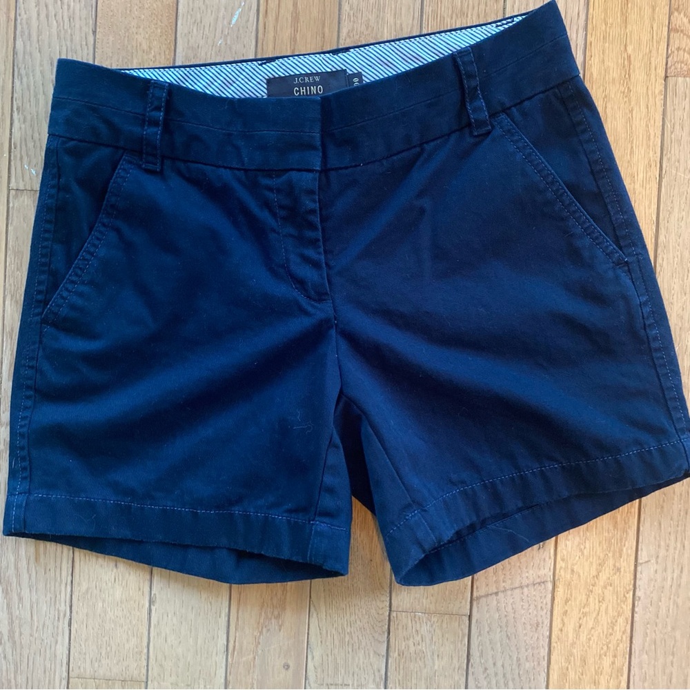 EUC J. Crew Women's Navy blue Chino Shorts